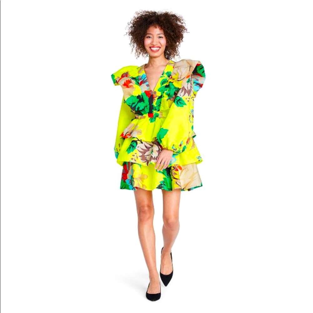 Christopher John Rogers Target Floral Ruffle Dress